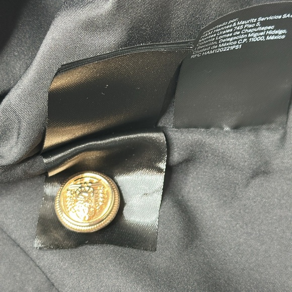 NWT H&M Black & White Striped Tweed Short Sleeve Button Front Top Blazer Size XL - Picture 12 of 15